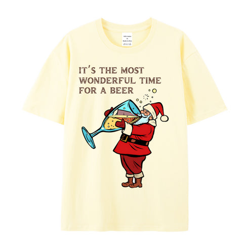 Unisex Christmas Theme Cotton T-Shirt